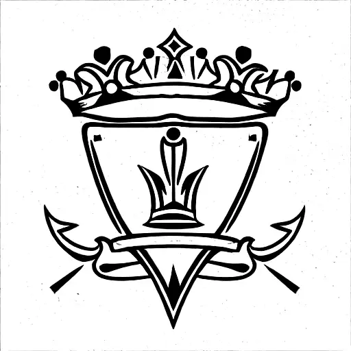 Shield With Sword And Crown