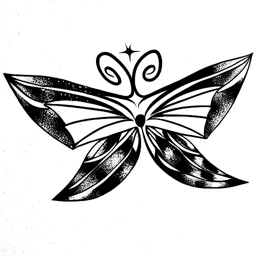 Constelacion De Aries Con Flores Y Mariposas Alrededor