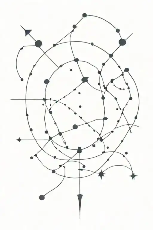 Constellation Sagittarius And Taurus Mixed Together