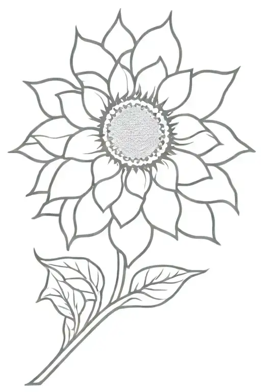 Sunflower And Verse Written Vertically