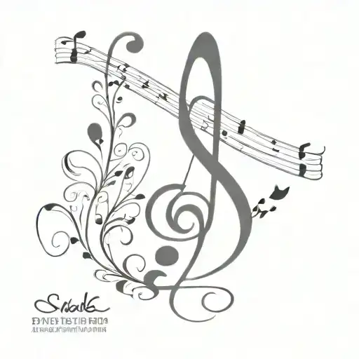 Incorporate Musical Notes And A Bible Verse To Represent Your Love For Worship Music And Faith