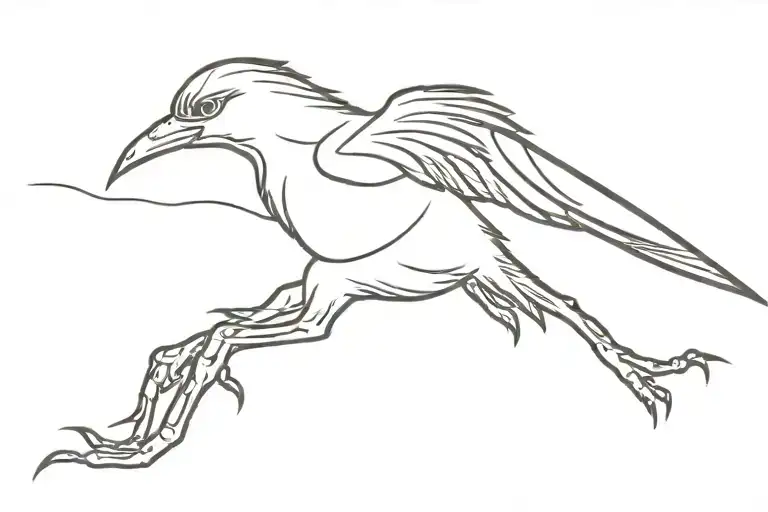 The Prehistoric Fororakos Bird Running
