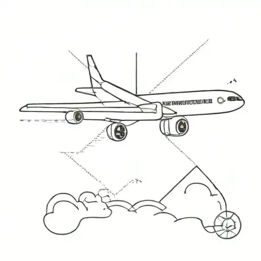 Airplane Flying Across