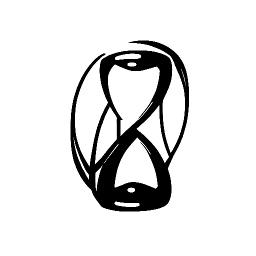 Hourglass With Memento Mori Writing