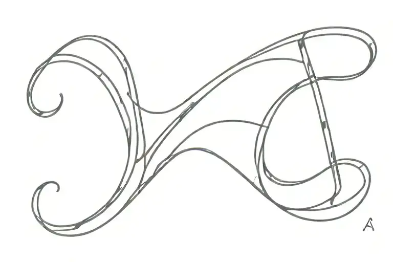 Letter Aj Music Note