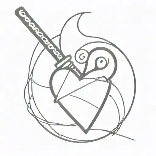 Heart Wire With Katana