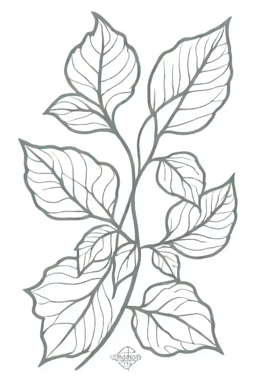 Vine Leaf Symbol Friendship