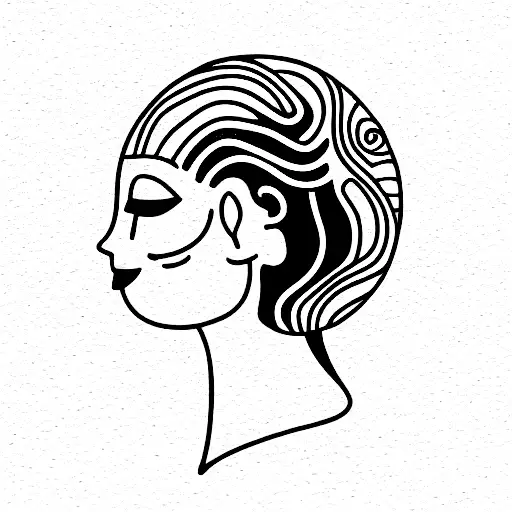 Women Head With Planet