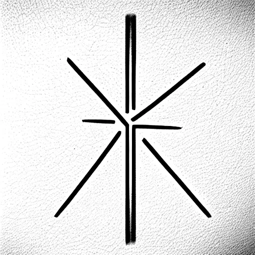 Christian Cross With Light