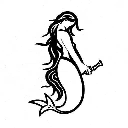 Mermaid With A Sword