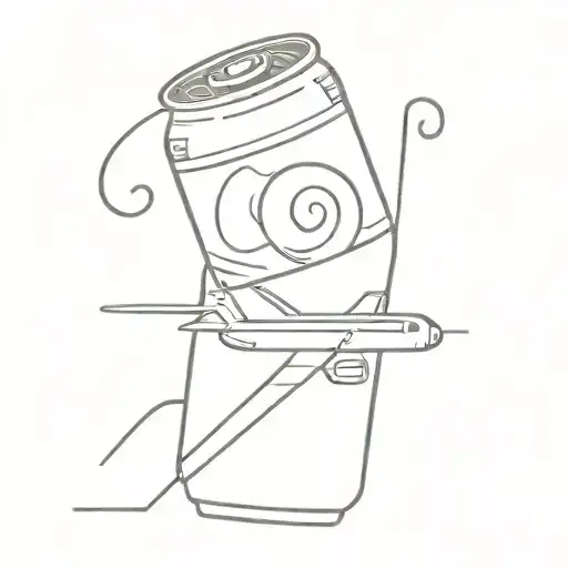 Pop Can Airplane Flying