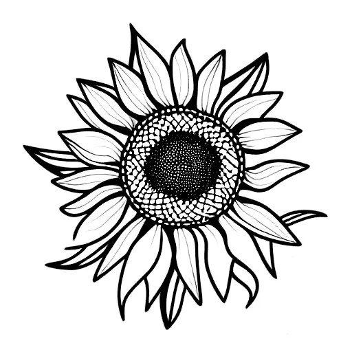 One Sunflower With A Larkspur Plant Spiraling Up And Around The Sunflower Stalk