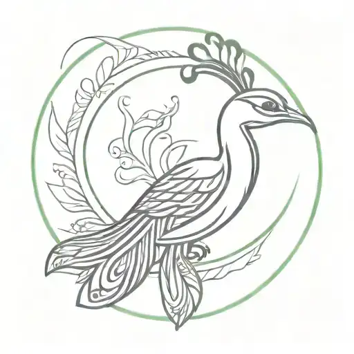 Peacock And Trishul Trident