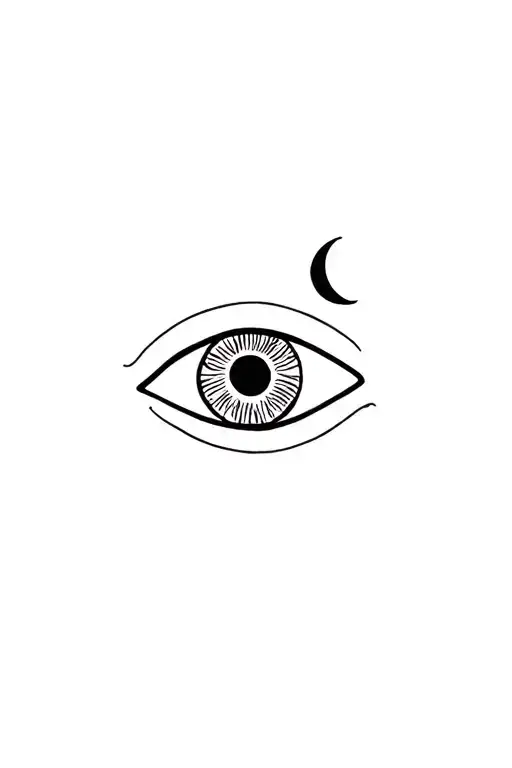 Eye With Moon