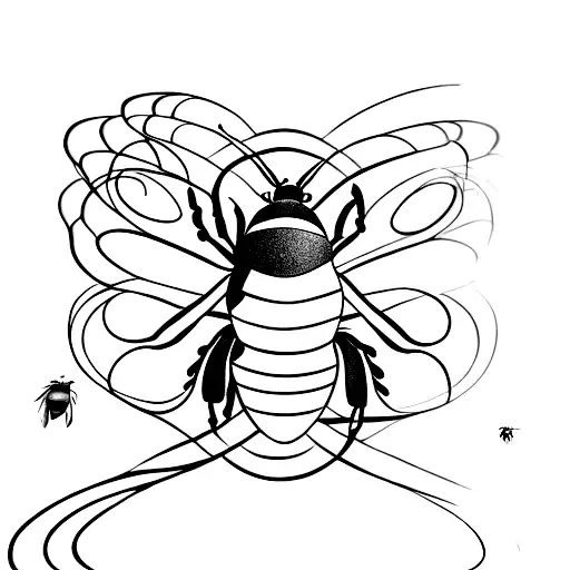 Bee With Infinity Symbol