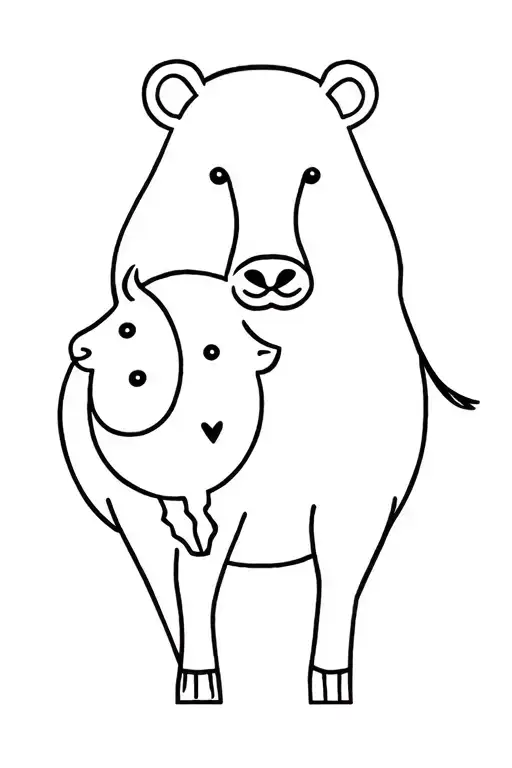 Bear And Cow