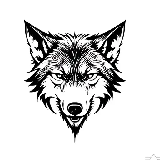 Wolf Head Sillouette