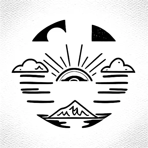 Sun And Mountain And Sea And Plumeria