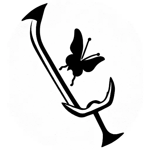 Anchor And Butterfly Feminine