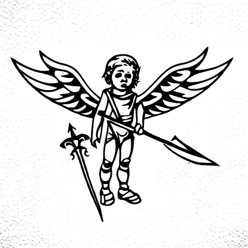 Warhammer Cherub Holding A Sword
