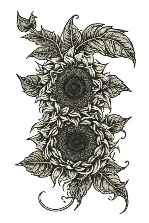 Sunflower In Full Moon