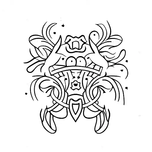 A Minimalist Tattoo Of A Veterinary Symbol With Lavender Flowers Incorporated Into The Design