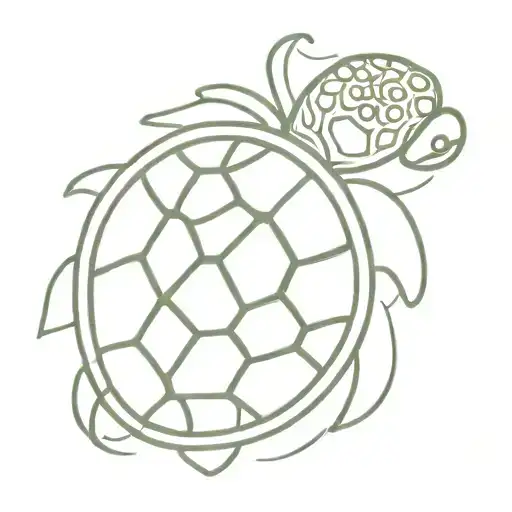 Simple Turtle Shamrock On Shell Pattern