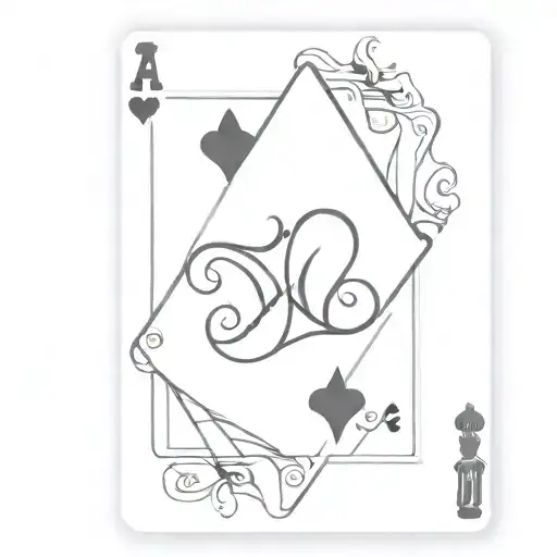 A Playing Card With The Top As King And The Bottom As Queen