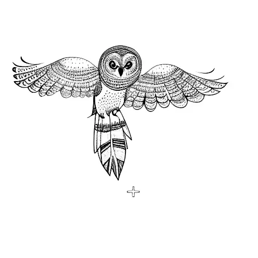 An Owl Flying In The Sky