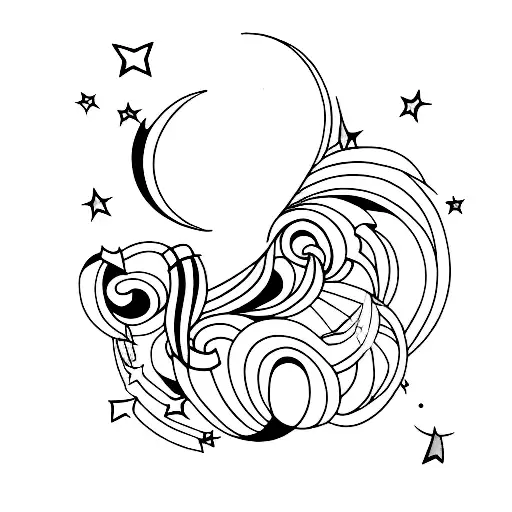 Minimalist Tattoo Of A Shooting Star