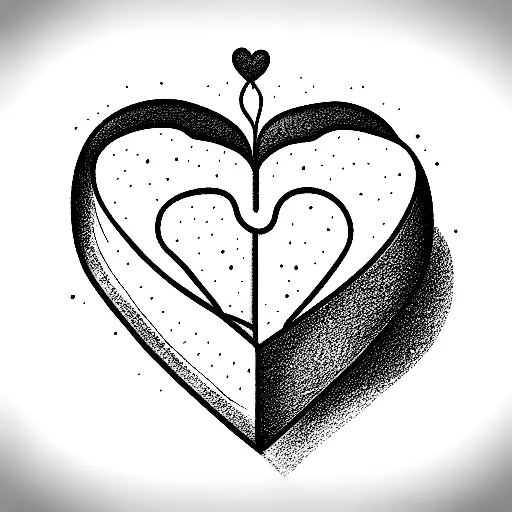 Heart Birthday Cake Outline