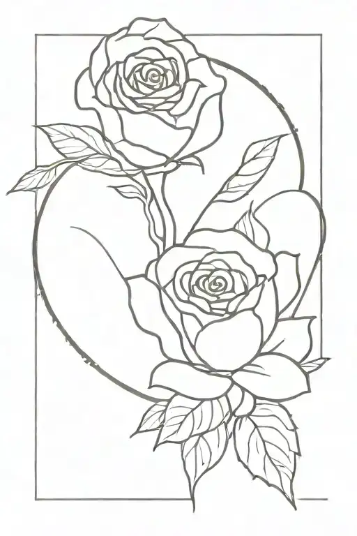 Heart With Blooming Rose