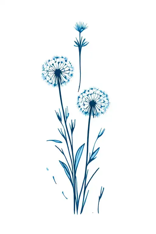 Bluebonnet And Dandelion