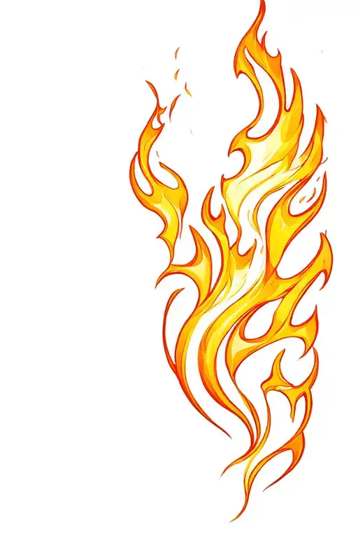 Flame Background Sleeve