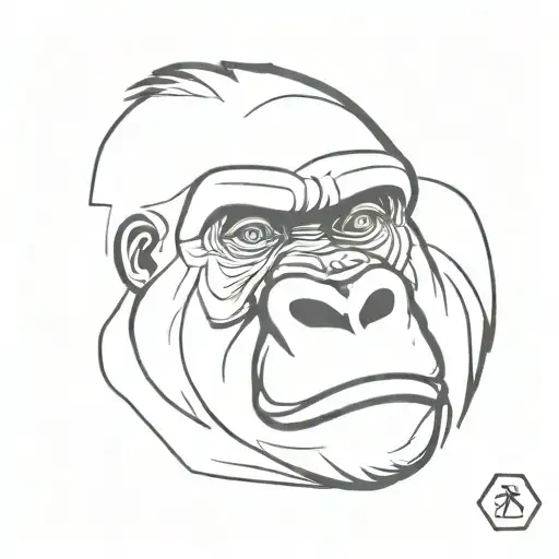 Angry Gorilla Face