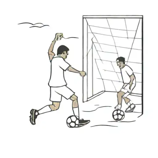 Yung Kafa And Kucuk Efendi Playing Soccer With Headphones As Goalposts