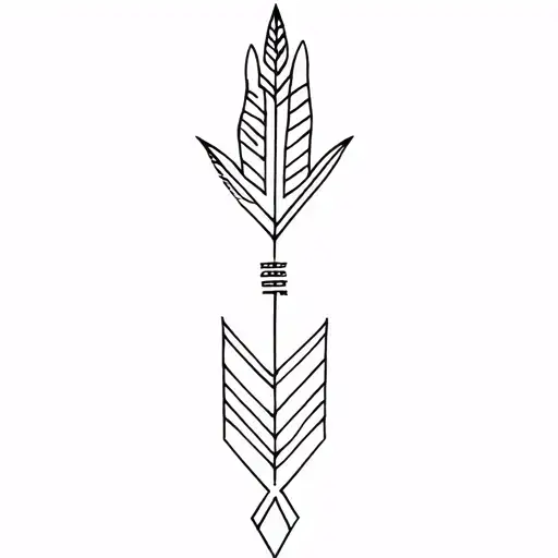 Palm And Ethnic Arrow