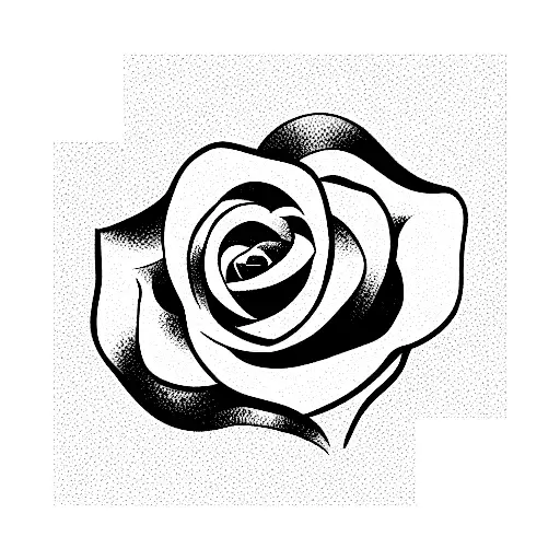 Rose Composed Of The Number 17