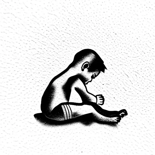 Littel Boy With A Dog