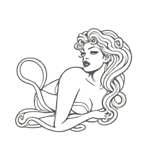 Medusa Pin Up Girl