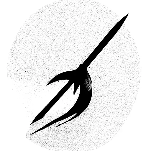 Sword Stabbing Senitent Cloud Creating A Lightning Strike