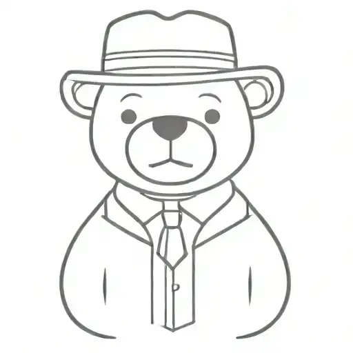 Mobster Teddy Bear