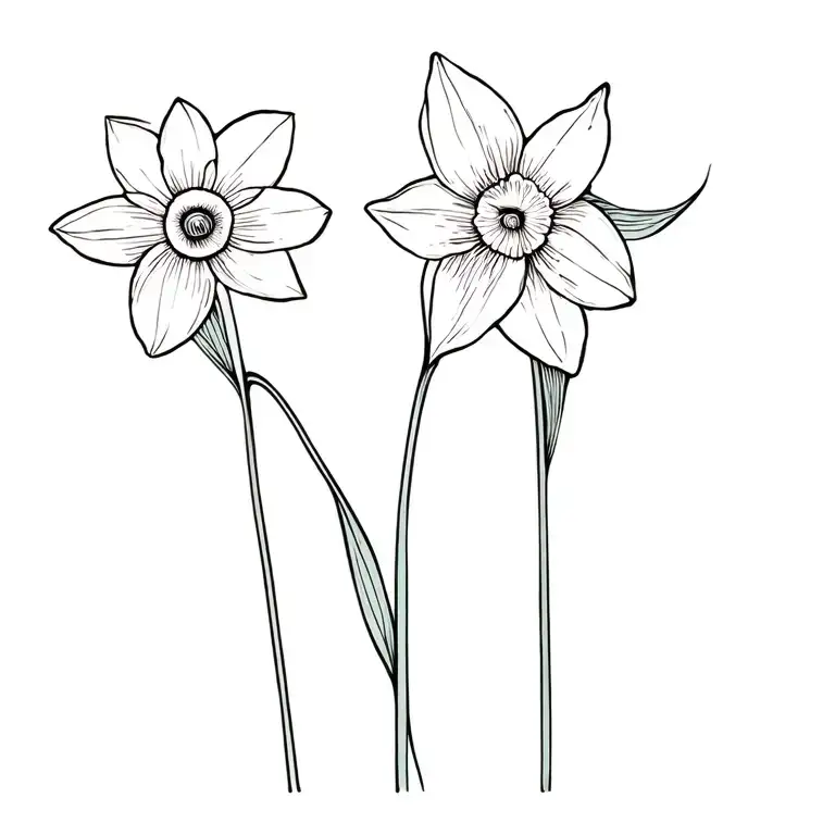 Daffodil And Bluebell