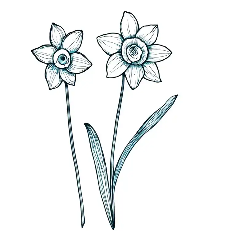 Daffodil And Bluebell