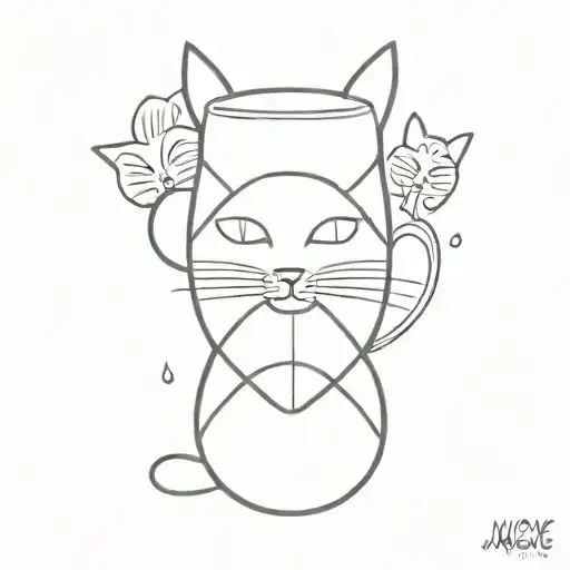 Cats And Hourglass Filled
