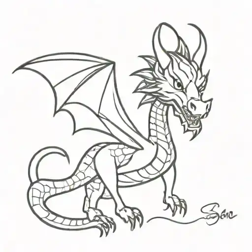 Dragon With Mustache