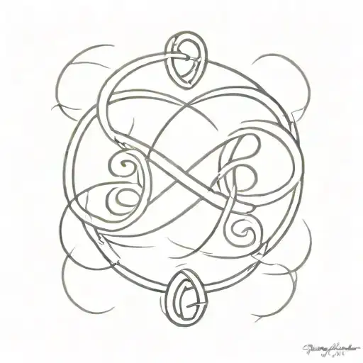 Infinity Symbol With Aries And Libra Zodiac Sign