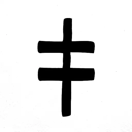 Semi Colon Christian Cross