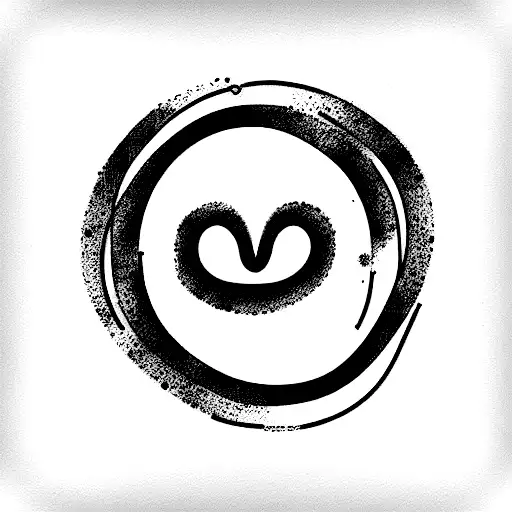 Semicolon Heart With Infinity Symbol