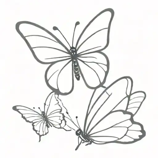 Fine Line Butterfly